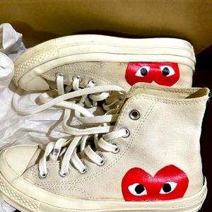 Converse Chuck Taylor All- Star 70s Hi comme des Garcons PLAY white